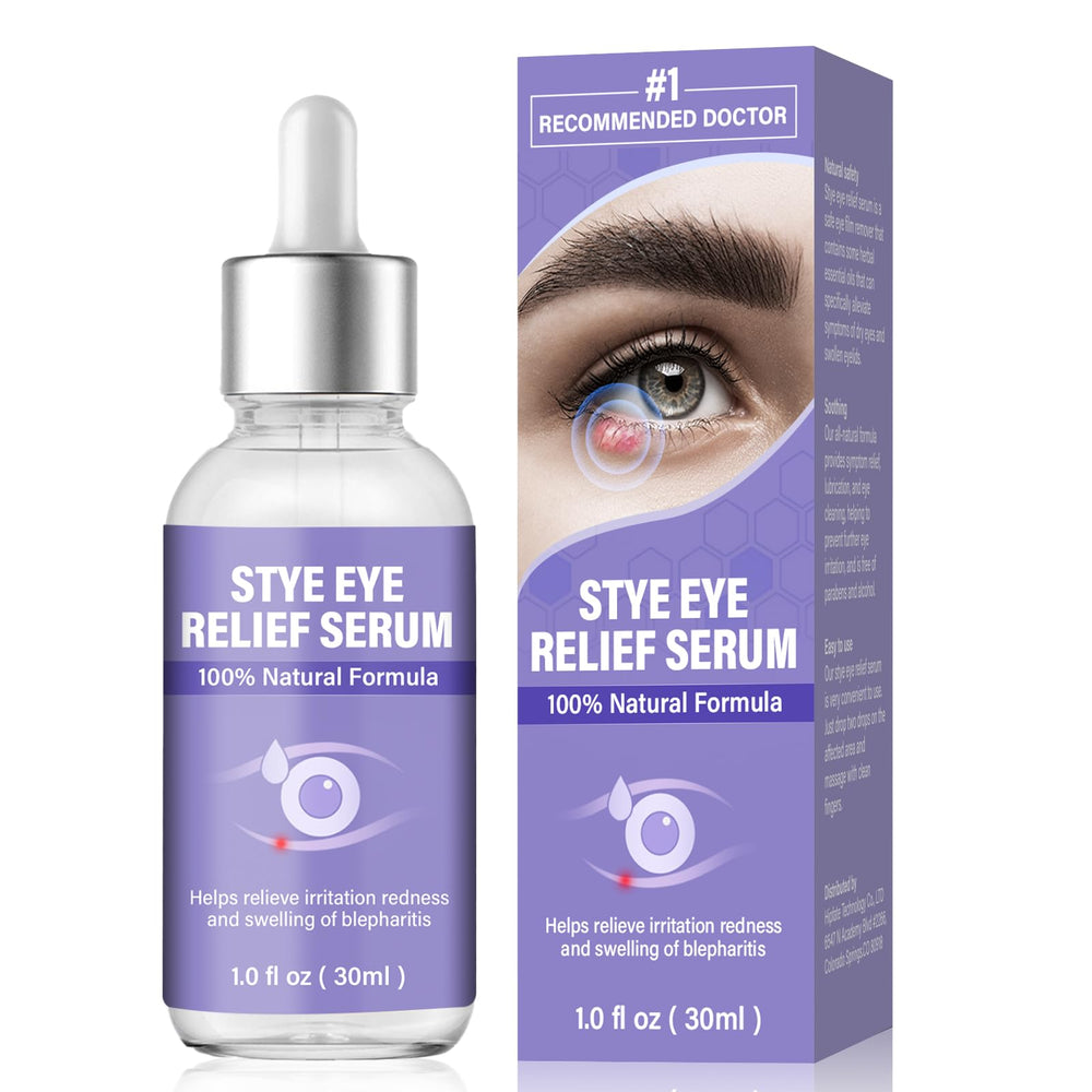 ZVBZVB Stye Eye Treatment bottle close-up showing gentle relief. 