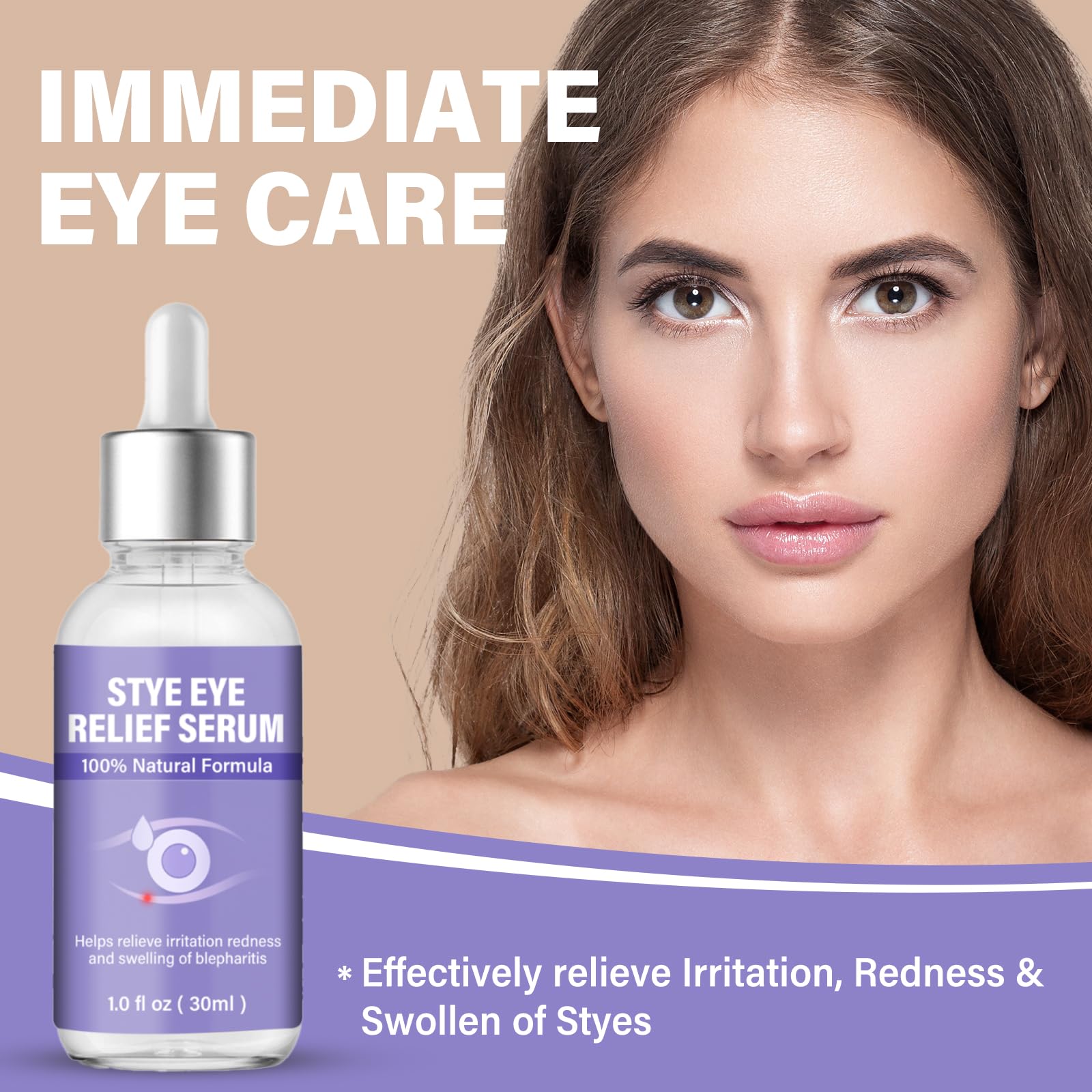 ZVBZVB Stye Eye Treatment being applied to eyelid for quick absorption. 