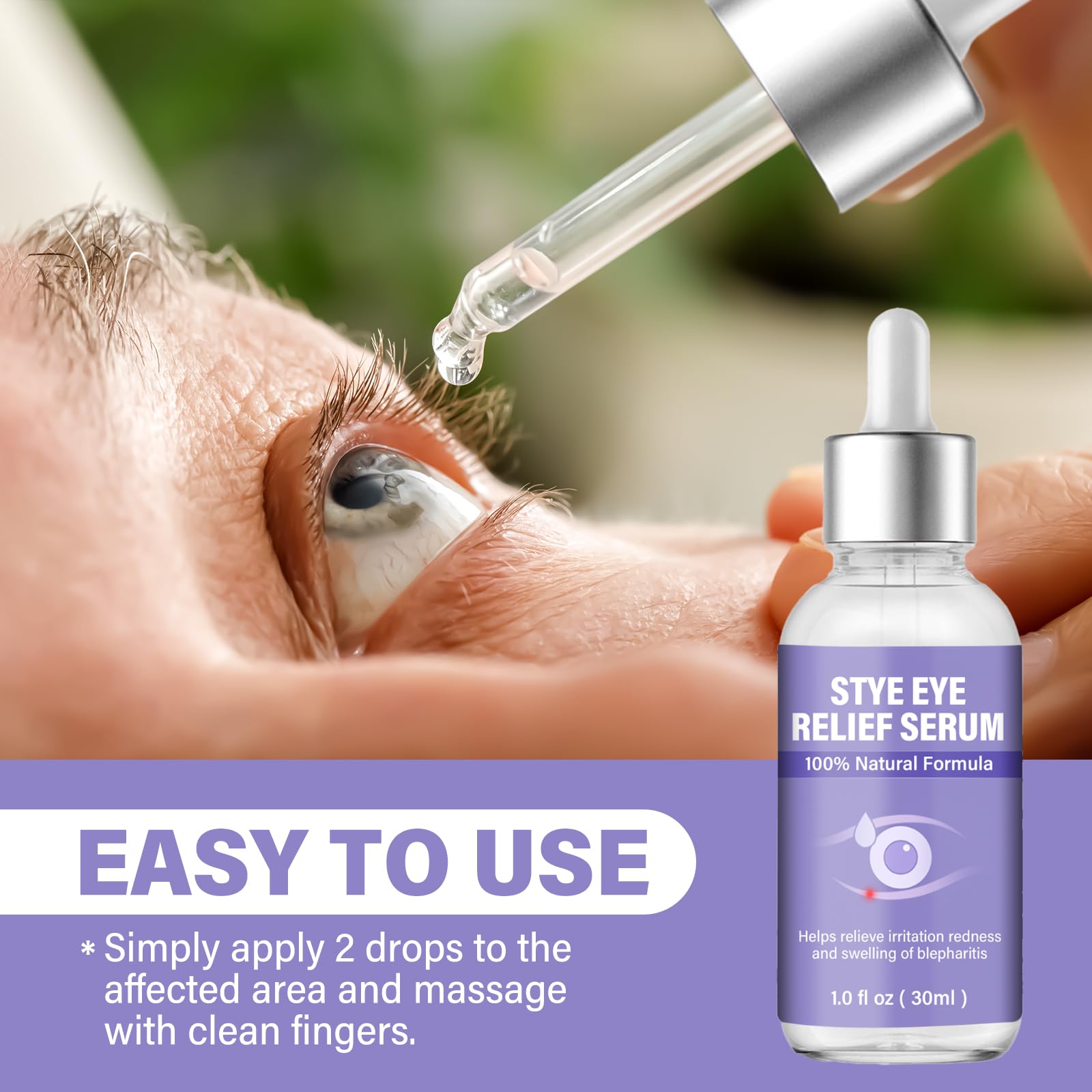 ZVBZVB Stye Eye Treatment travel-pack ready for on-the-go use. 