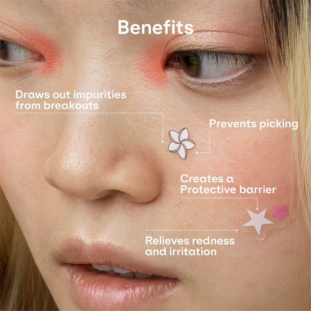 ZVYK pimple patches flower designs add charm while concealing breakouts