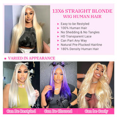ZyBeidi honey blonde human hair wig with rich color and shine.