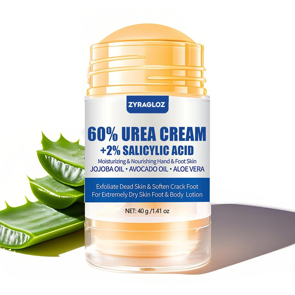 ZyraGloz 60% urea stick ideal for targeted foot care and softening.