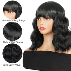 ZYYDSGO Synthetic wig offers low-maintenance styling and quick transformation.