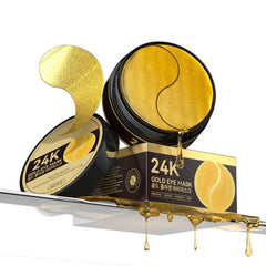 ZZILME 24k Gold Eye Patches packfront for hydration and glow.