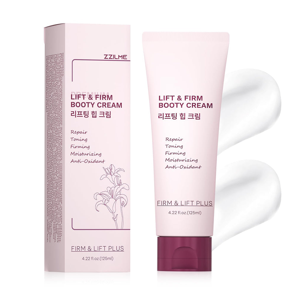 ZZILME B TIGHT cream jar with pump demonstrates quick absorption and hydration.