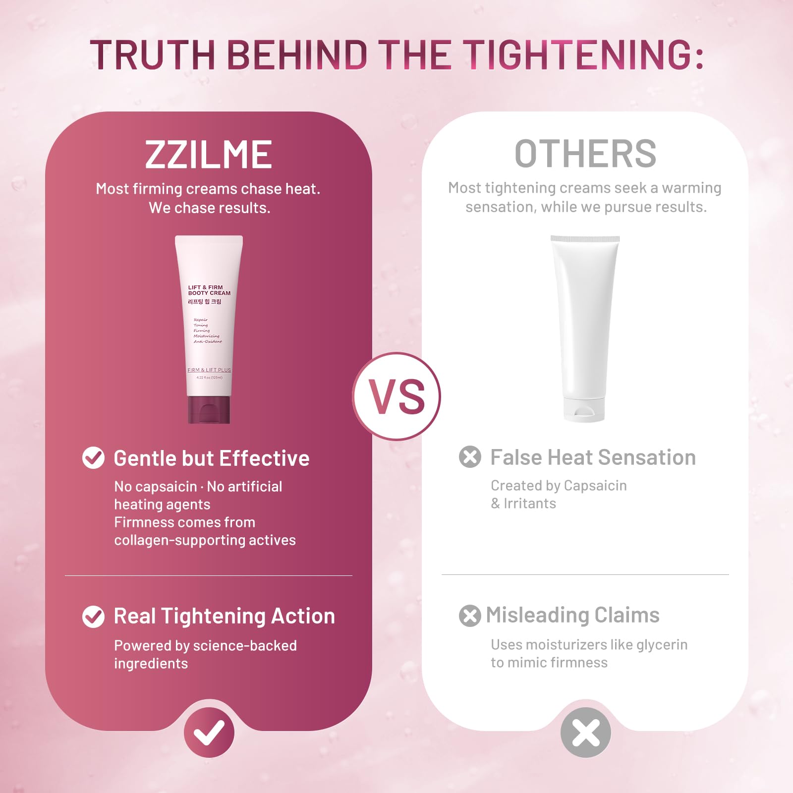 ZZILME B TIGHT on the arm showing daily hydration and smoothing.