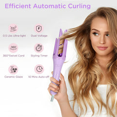 ZZR SEVEN cool-touch anti-scald design keeps hands safe while curling.