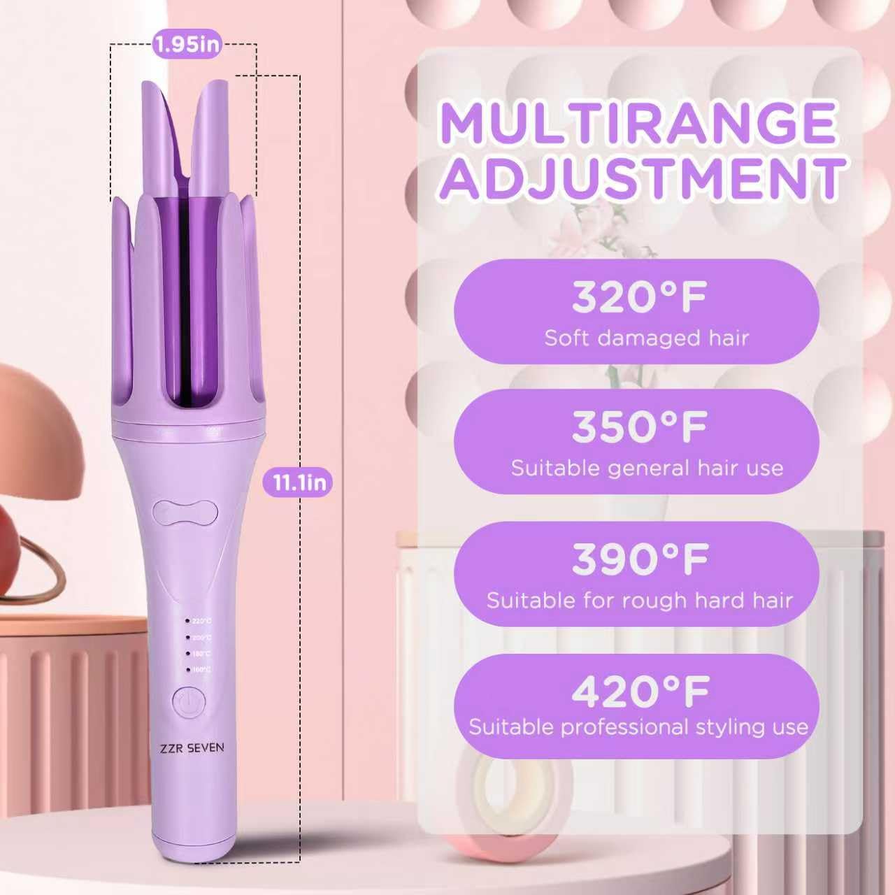 ZZR SEVEN global dual voltage lets you style worldwide.