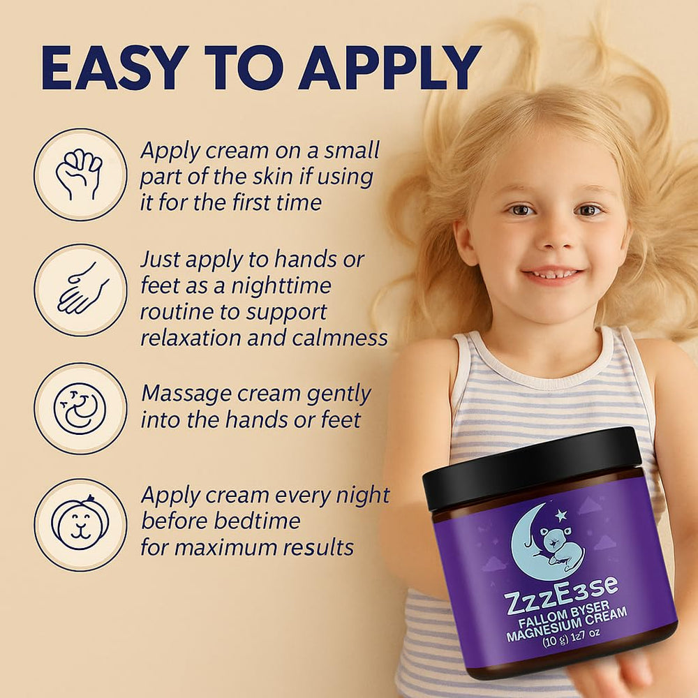 ZzzEase Magnesium Lotion for eczema support application on sensitive skin.